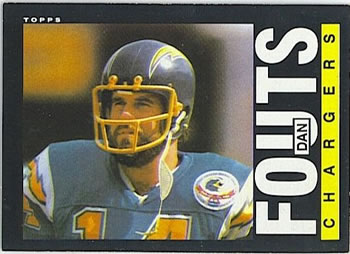 1985 Topps #372 Dan Fouts Front