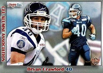 2015 JOGO CFL Alumni Series 10 #186 Bryan Crawford Front