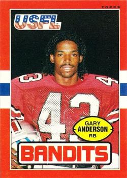 1985 Topps USFL #122 Gary Anderson Front