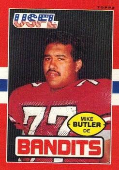 1985 Topps USFL #125 Mike Butler Front