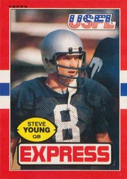 1985 Topps USFL #65 Steve Young Front