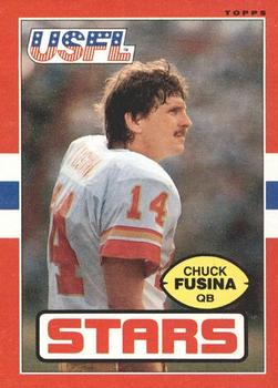 1985 Topps USFL #15 Chuck Fusina Front