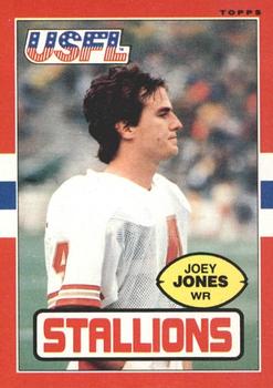 1985 Topps USFL #24 Joey Jones Front