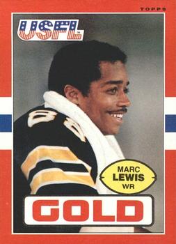 1985 Topps USFL #34 Marc Lewis Front
