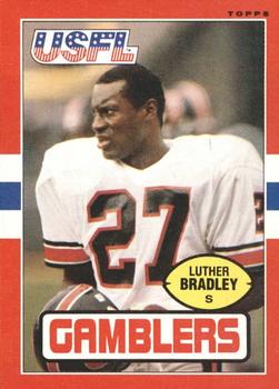 1985 Topps USFL #39 Luther Bradley Front