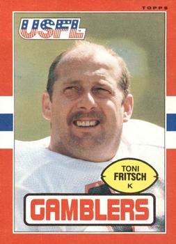 1985 Topps USFL #42 Toni Fritsch Front