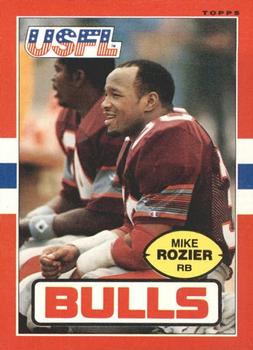 1985 Topps USFL #55 Mike Rozier Front