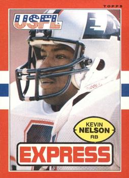1985 Topps USFL #60 Kevin Nelson Front