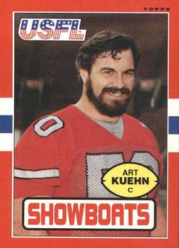 1985 Topps USFL #71 Art Kuehn Front