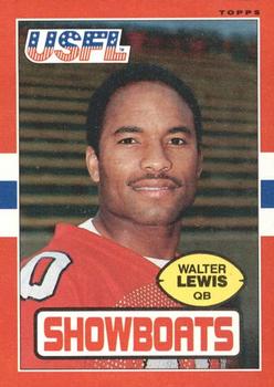 1985 Topps USFL #72 Walter Lewis Front