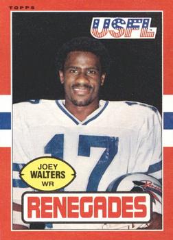 1985 Topps USFL #104 Joey Walters Front