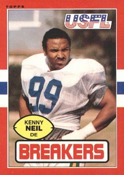 1985 Topps USFL #109 Kenny Neil Front