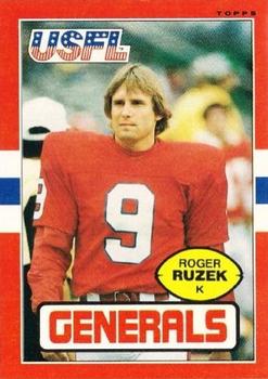 1985 Topps USFL #85 Roger Ruzek Front