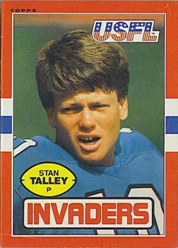 1985 Topps USFL #95 Stan Talley Front