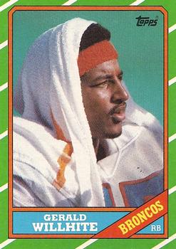 1986 Topps #114 Gerald Willhite Front