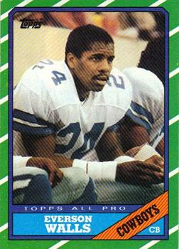 1986 Topps #135 Everson Walls Front