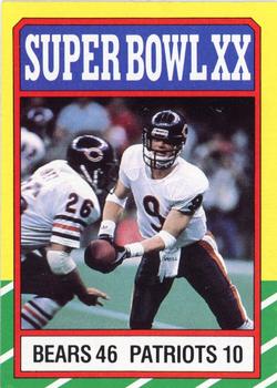 1986 Topps #8 Super Bowl XX - Jim McMahon / Matt Suhey Front