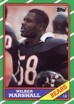 1986 Topps #25 Wilber Marshall Front