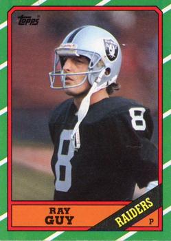 1986 Topps #69 Ray Guy Front