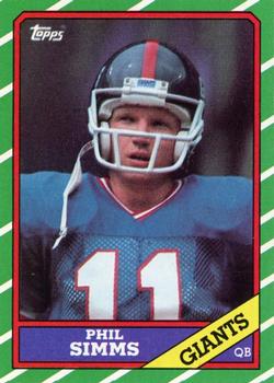 1986 Topps #138 Phil Simms Front