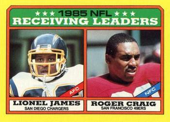 1986 Topps #226 Lionel James / Roger Craig Front