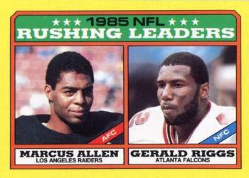 1986 Topps #227 Marcus Allen / Gerald Riggs Front