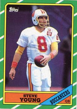 1986 Topps #374 Steve Young Front