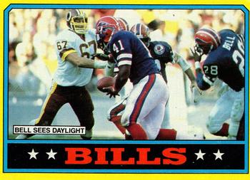 1986 Topps #383 Bills Team Leaders Front