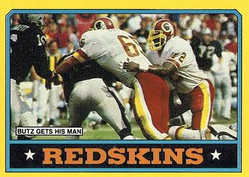 1986 Topps #170 Redskins Team Leaders Front