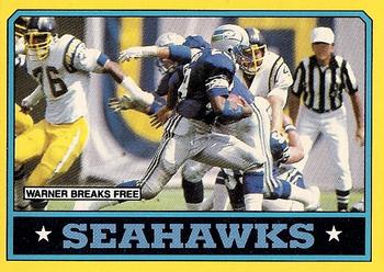 1986 Topps #200 Seahawks Team Leaders Front