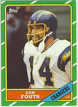 1986 Topps #231 Dan Fouts Front
