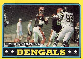 1986 Topps #254 Bengals Team Leaders Front