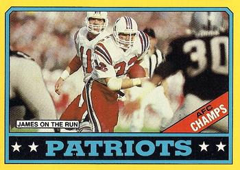 1986 Topps #29 Patriots Team Leaders Front