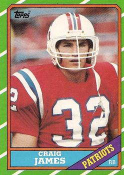 1986 Topps #32 Craig James Front