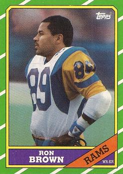 1986 Topps #80 Ron Brown Front