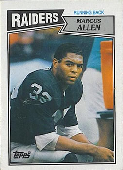 1987 Topps #215 Marcus Allen Front