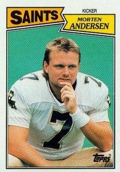 1987 Topps #277 Morten Andersen Front
