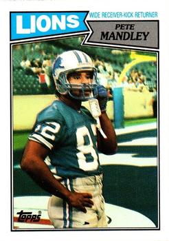 1987 Topps #323 Pete Mandley Front