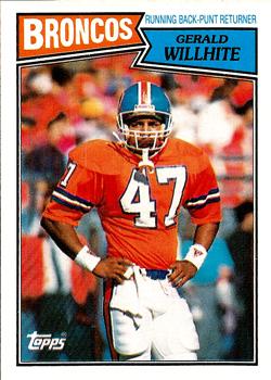 1987 Topps #32 Gerald Willhite Front
