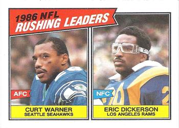 1987 Topps #229 Curt Warner / Eric Dickerson Front