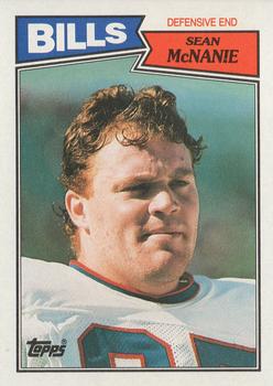 1987 Topps #367 Sean McNanie Front