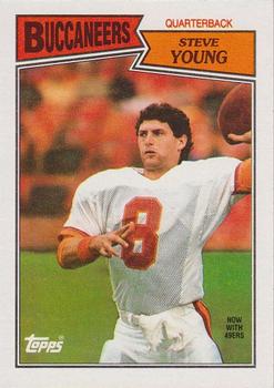 1987 Topps #384 Steve Young Front