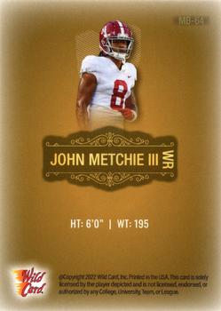 2022 Wild Card Matte #MB-64 John Metchie III Back