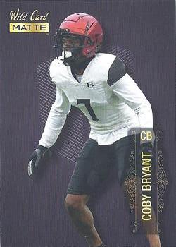 2022 Wild Card Matte - Black #MB-19 Coby Bryant Front