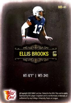 2022 Wild Card Matte - Black #MB-41 Ellis Brooks Back