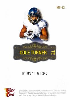 2022 Wild Card Matte - White #MB-22 Cole Turner Back