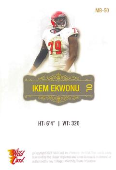 2022 Wild Card Matte - White #MB-50 Ikem Ekwonu Back