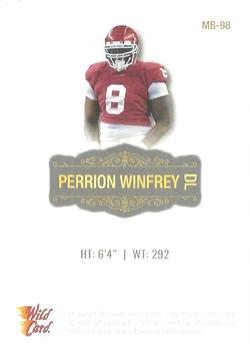 2022 Wild Card Matte - White #MB-98 Perrion Winfrey Back