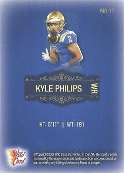 2022 Wild Card Matte - Blue #MB-77 Kyle Philips Back