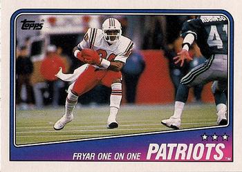 1988 Topps #175 Patriots Team Leaders - Irving Fryar Front
